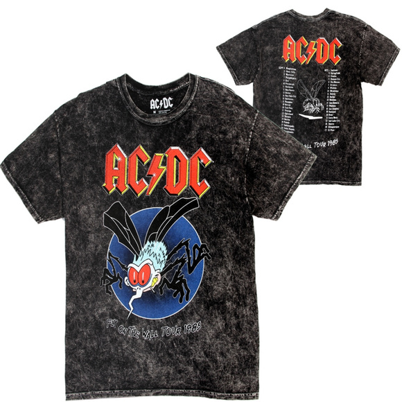 Ac dc муха. Ac dc wall. Ac dc fly on the wall обложка. Ac dc wall. Футболка ac/dc с мухой.